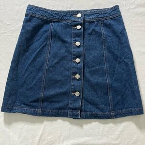 Sans‎ Souci Blue Denim Skater Skirt